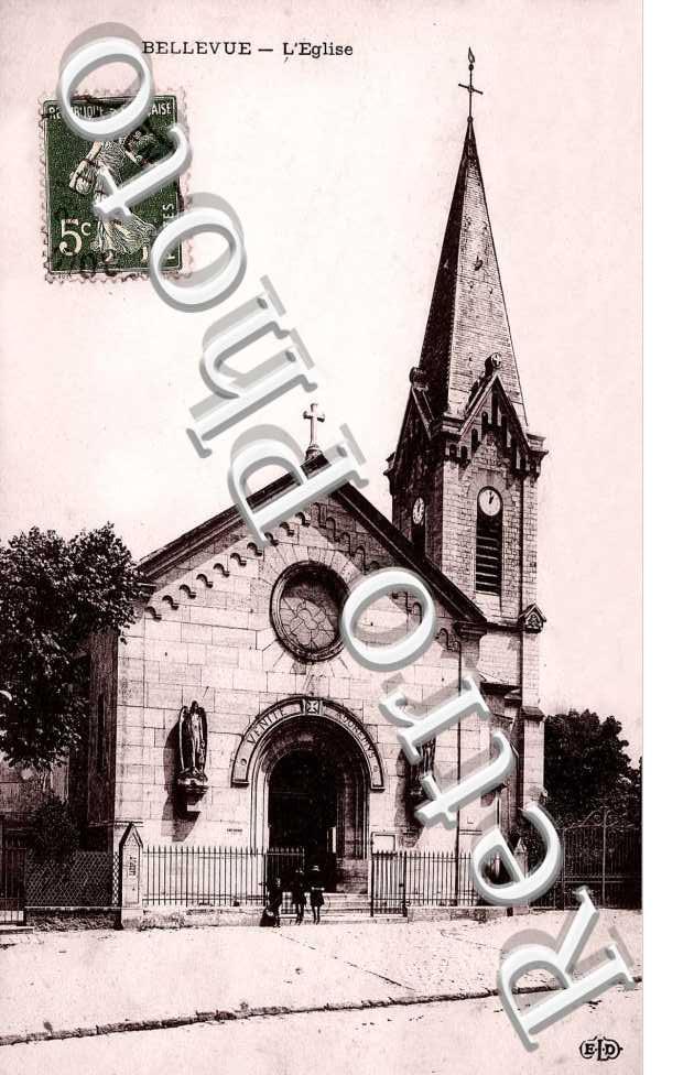 BELLEVUE  -  l&#039;eglise