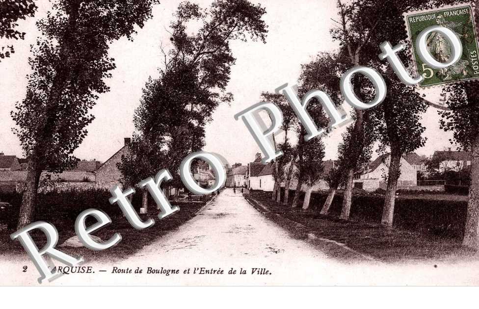 Route de Boulogne et l&#039;entree de la ville