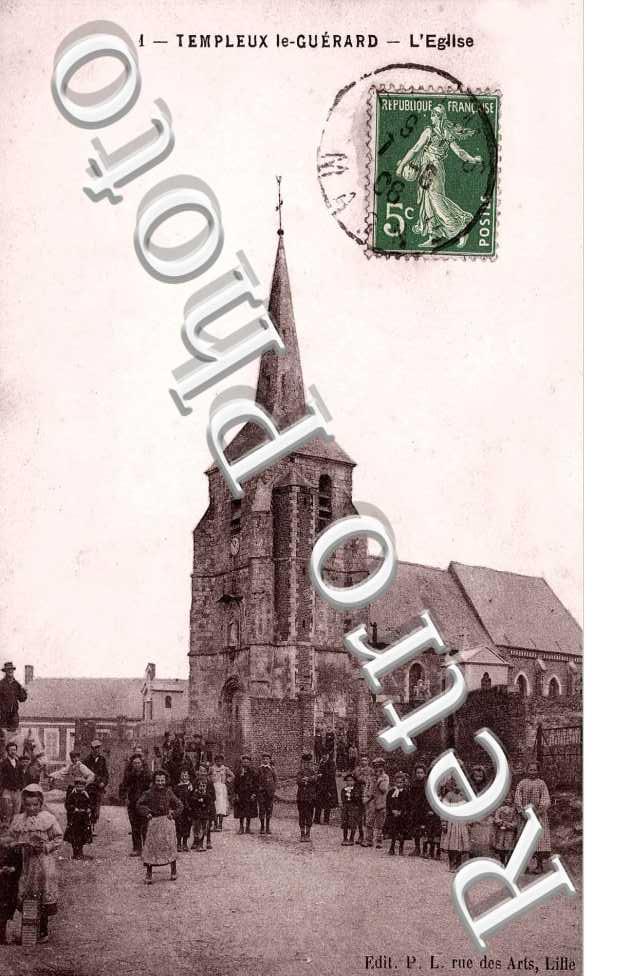 l&#039;église en 1908