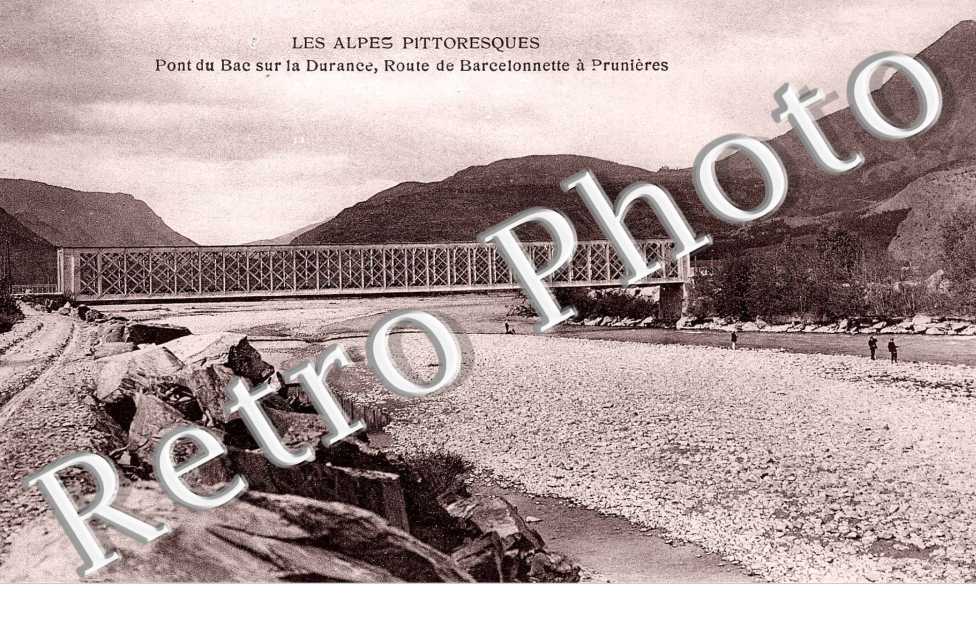 Pont du bac sur la Durance