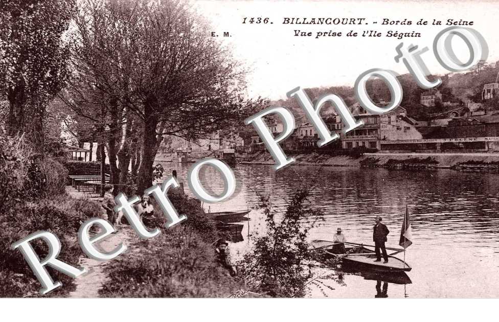 BORDS DE LA SEINE VUE PRISE DE L&#039;ILE SEGUIN