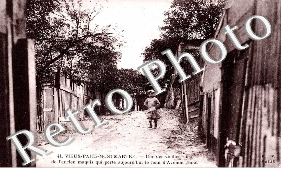 MONTMARTRE  une des vieilles rues de l'ancien Maquis qui porte aujourd'hui le nom d'Avenue JUNOT