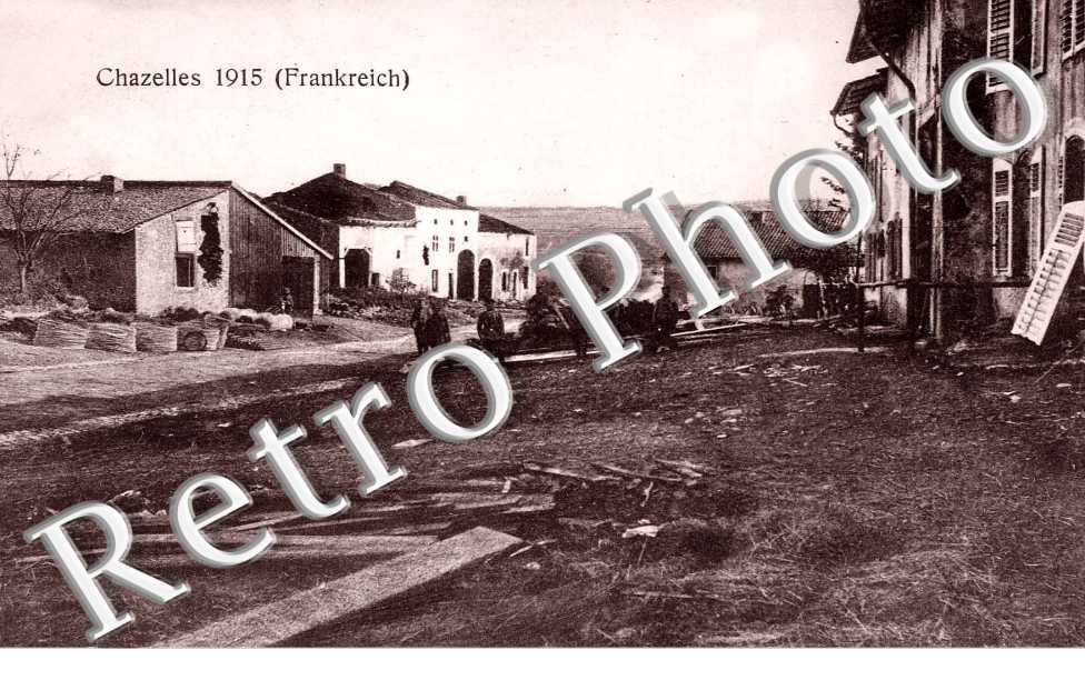 rue principale avec soldats allemands - carte miliaire allemande