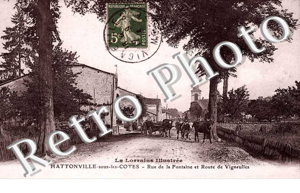 Rue de la Fontaine et Route de Vigneulles