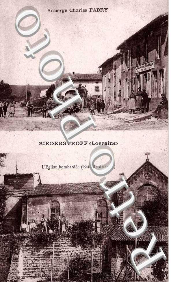 Auberge Charles Fabry, l&#039;Eglise bombardee