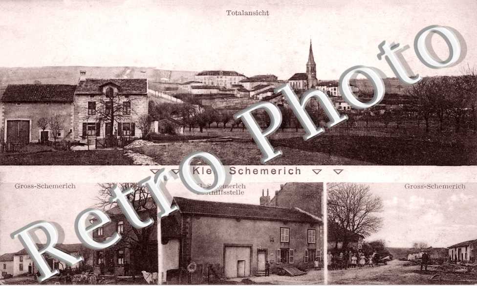 vue générale - Gross Schemerich - Auberge - une rue
