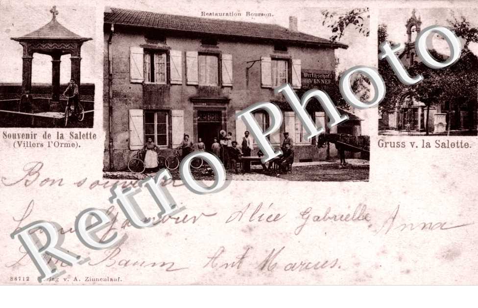 VILLERS L&#039;ORME Souvenir de la Salette - restauration Bouraon