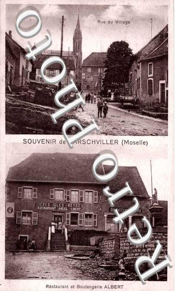 Rue du Village, Restaurant et Boulangerie Aubert