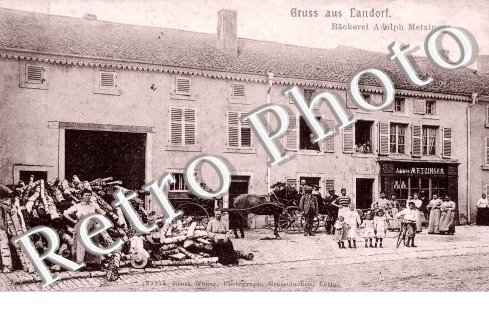 Gruss aus Landorf - Backerei Adolph Metzinger