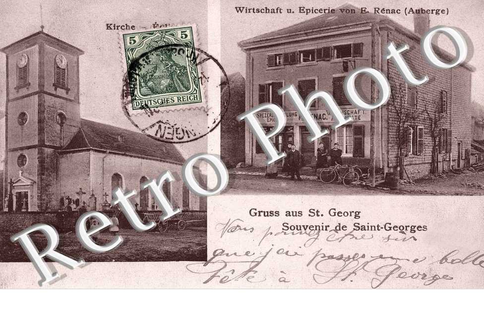 eglise Wirtschaftu. epicerie von E. Renac (auberge)