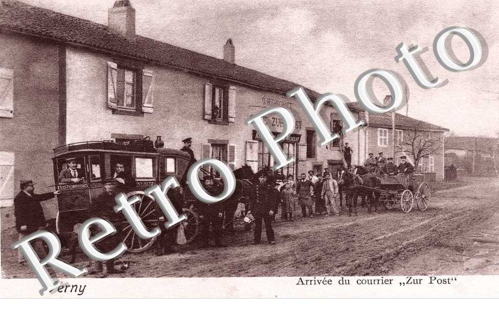 ARRIVEE DU COURRIER " zur Post "
