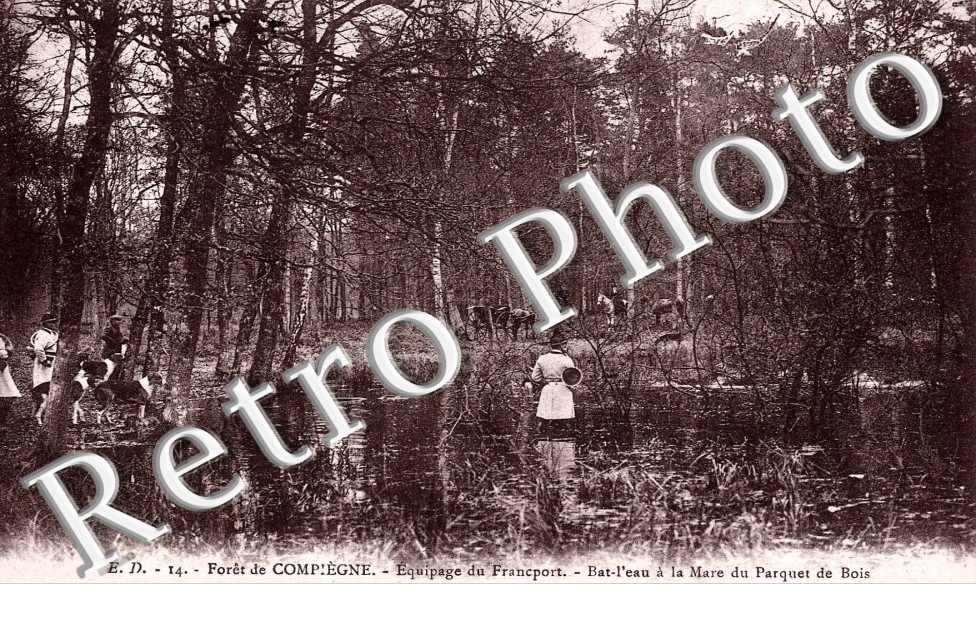 equipage de Francport, bat-l'eau a la mare du parquet de bois