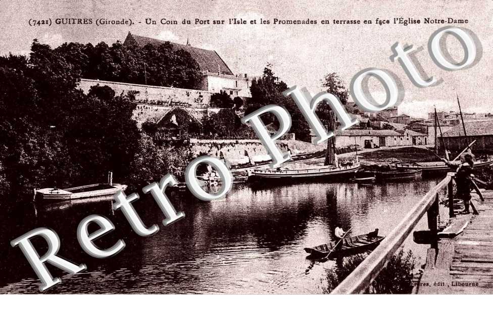 Un coin du port sur l&#039;Isle