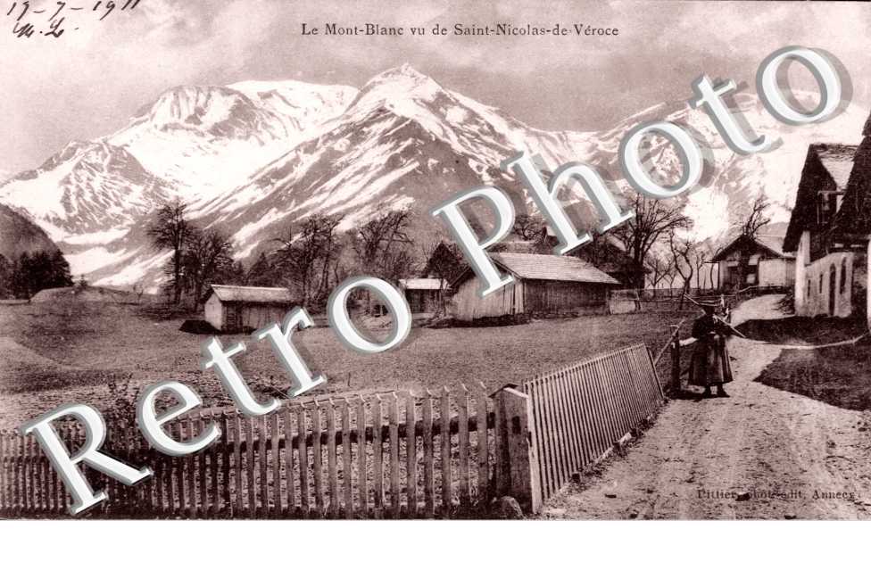 Mont Blanc vu de saint Nicolas de Veroce