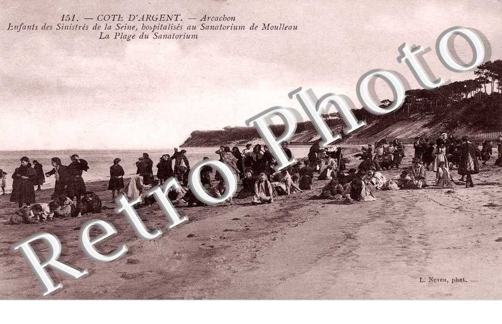 Enfants des sinistres de la Seine, hospitalises au Sanatorium