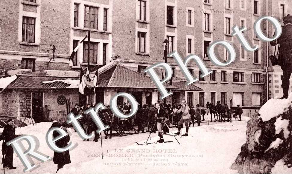 le Grand Hotel - depart de traineau