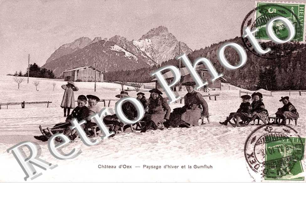 aysage d&#039;hiver et la Gumfluh