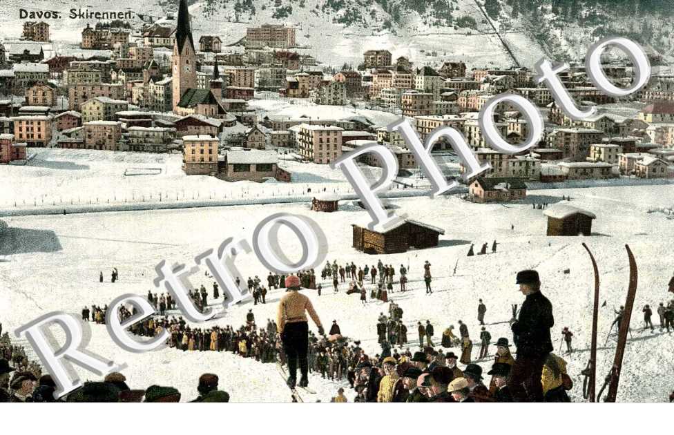 Skirennen. course de ski