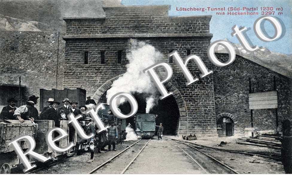 Lotschberg tunnel mit Hockenhorn