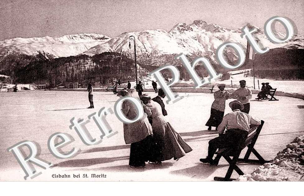 Eisbahn bei St Moritz