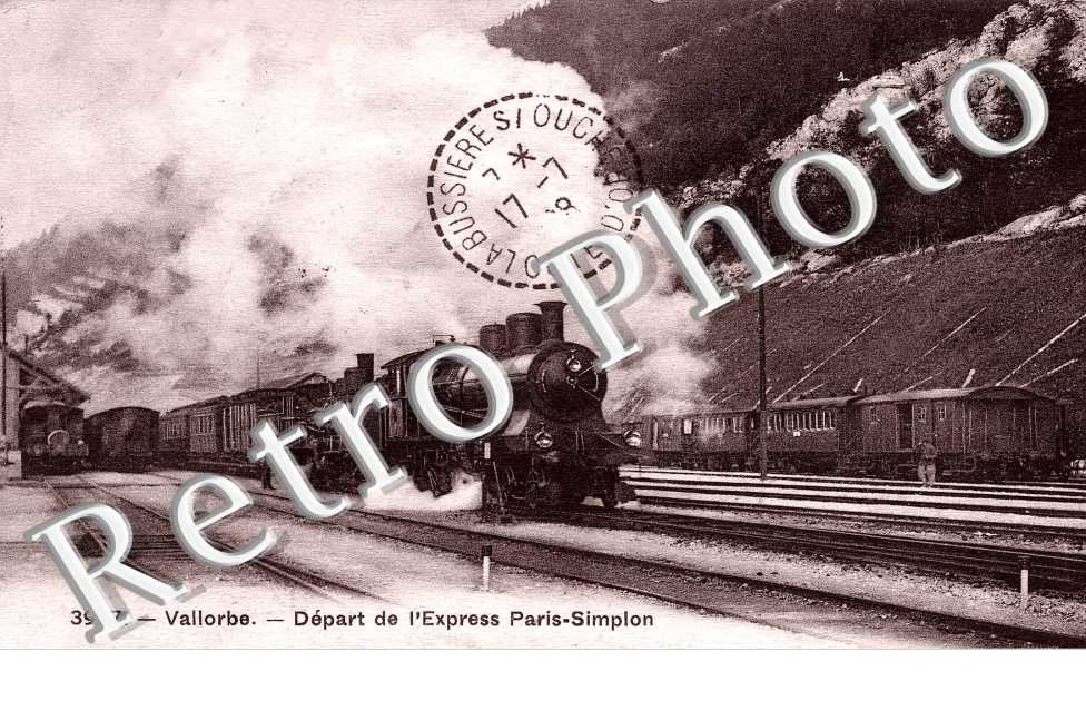 Depart de l&#039;Express Paris-Simplon
