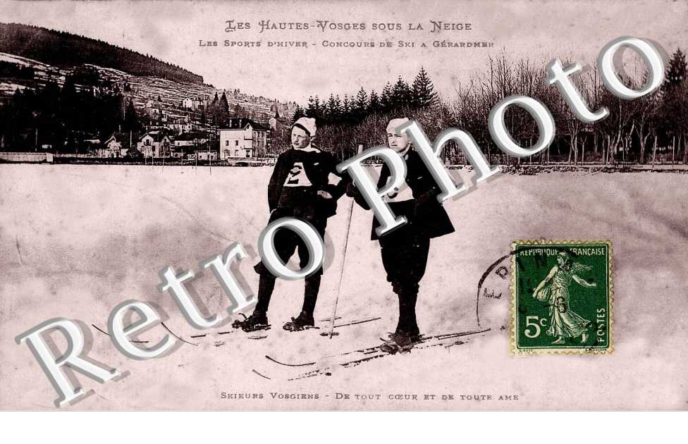 Skieurs Vosgien