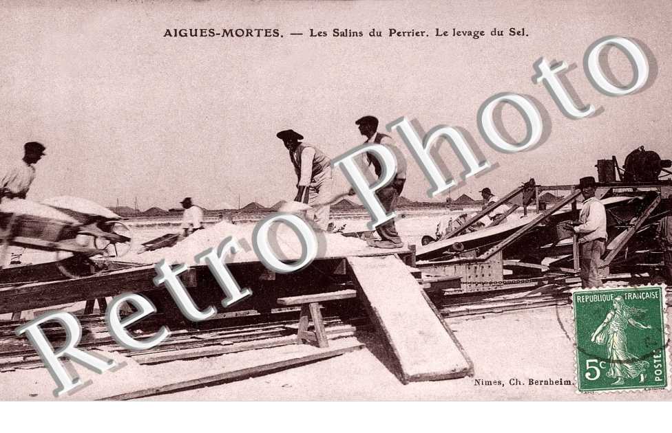les salins du Perrier, le levage du sel