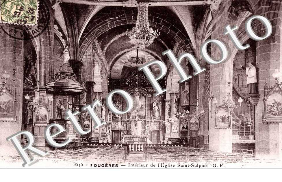 interieur de l&#039;eglise saint sulpice