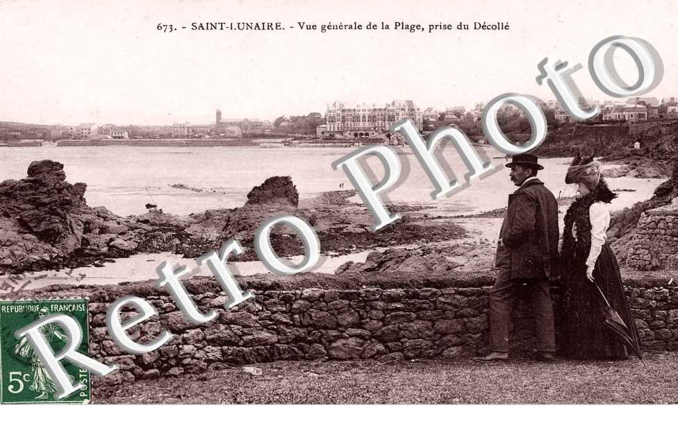 vue generale de la plage, prise du decolle