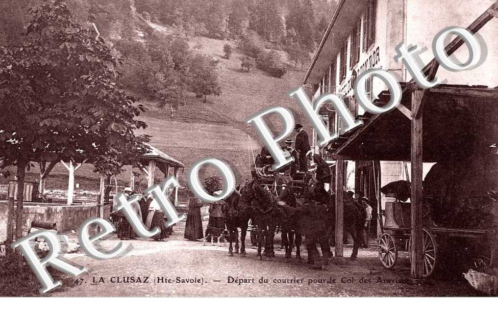 depart du courrier pour le col des Aravis