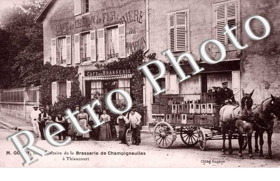 M. Goudy, entrepositaire de la Brasserie de Champigneulles a Thiaucourt - (cafe du chemin de fer)