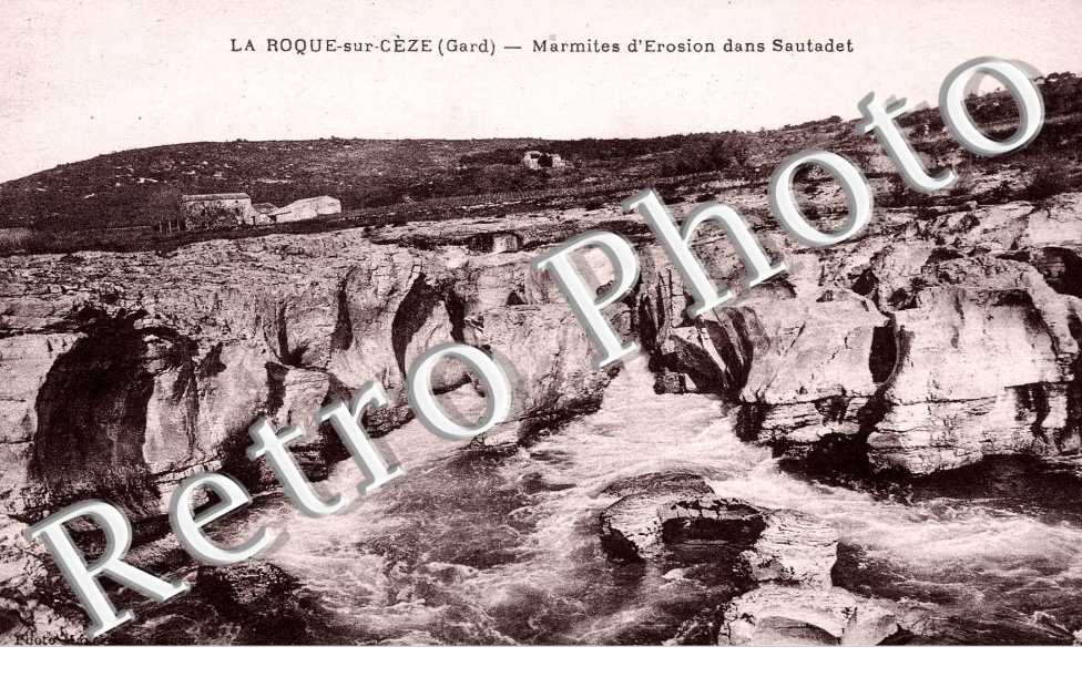 Marmites d&#039;erosion dans Sautadet