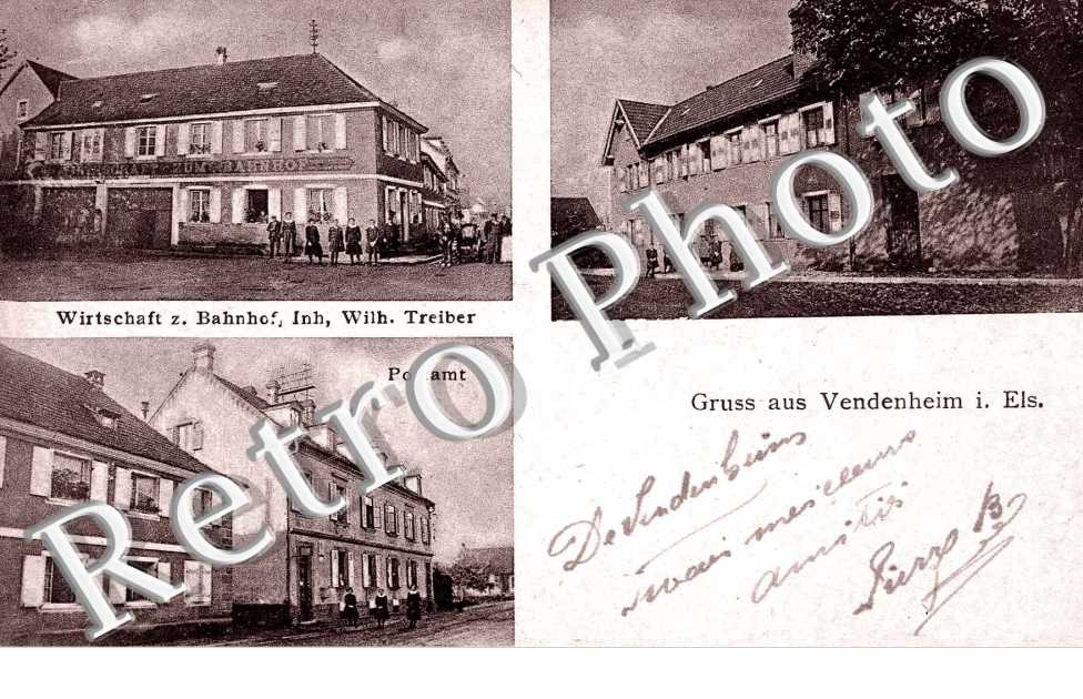 Wirtschaft z. Bahnhof  Inh. Wilh. Treiber  - Postamt