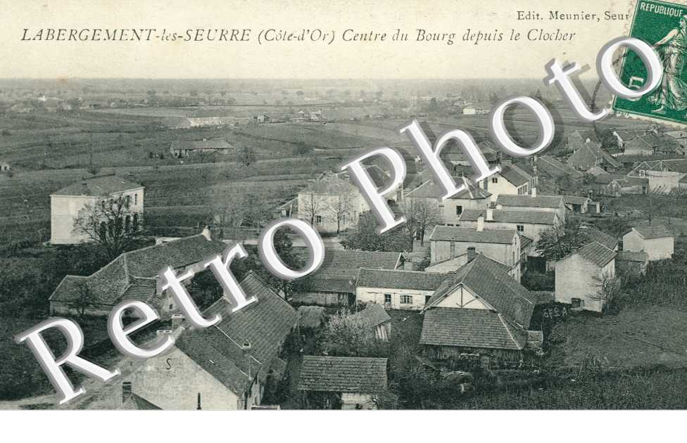 Le Centre du bourg depuis le clocher