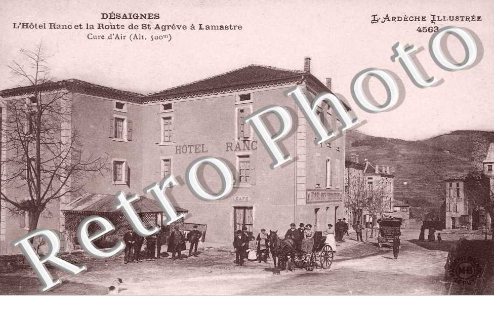 L&#039;Hotel  Ranc et la Route de St Agreve a Lamastre