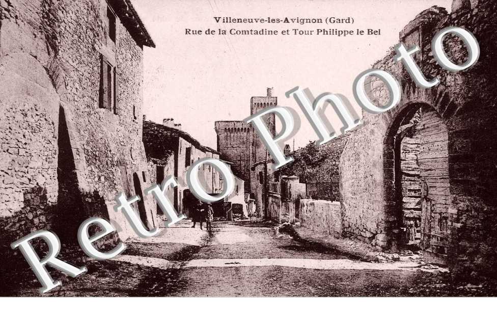 Rue de la Comtadine et tour de Philppe le Bel