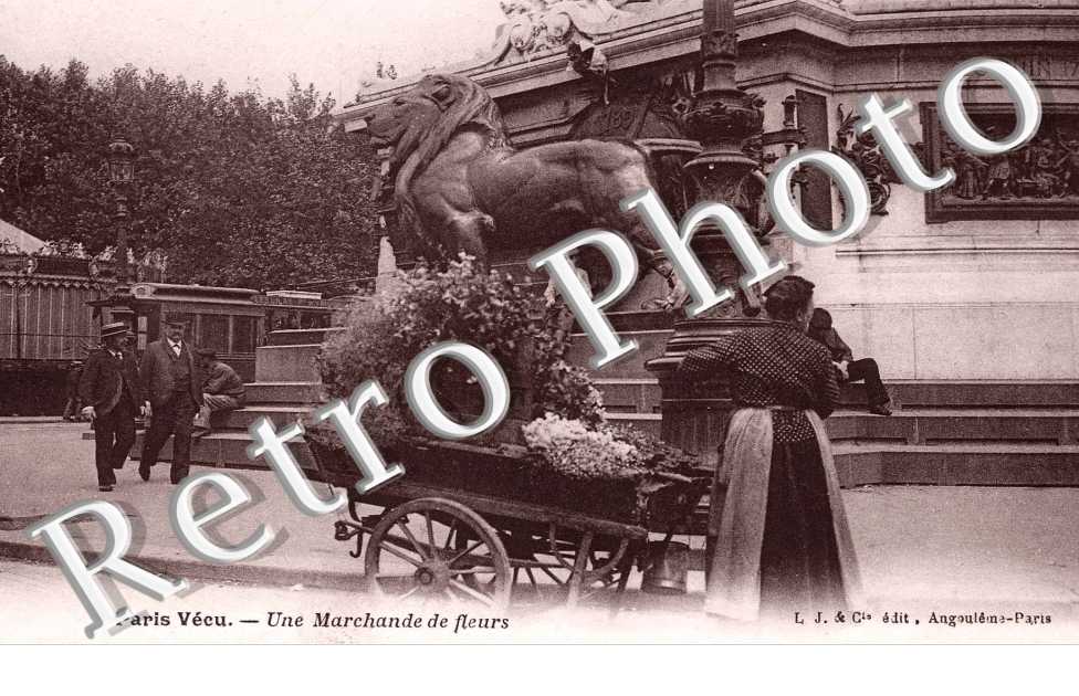 Une marchande de fleurs