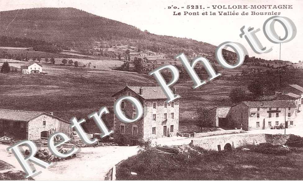 le pont et la vallee de bournier