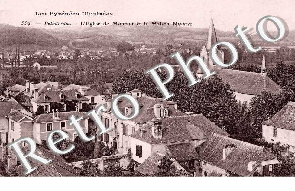 L&#039;eglise de Montaut et la maison Navarre