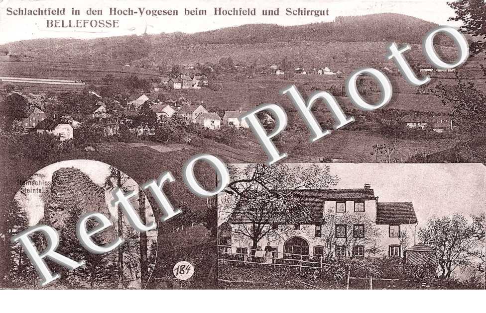 Schlachtfeld in den Hoch-Vogesen beim Hochfeld und Schirrgut