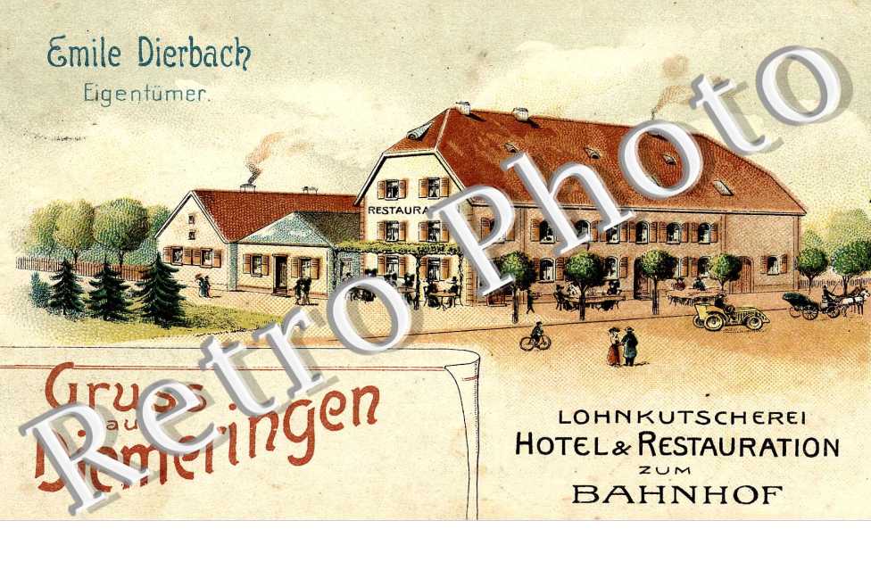 Gruss aus Diemeringen  - Hotel & restauration zum Bahnhof