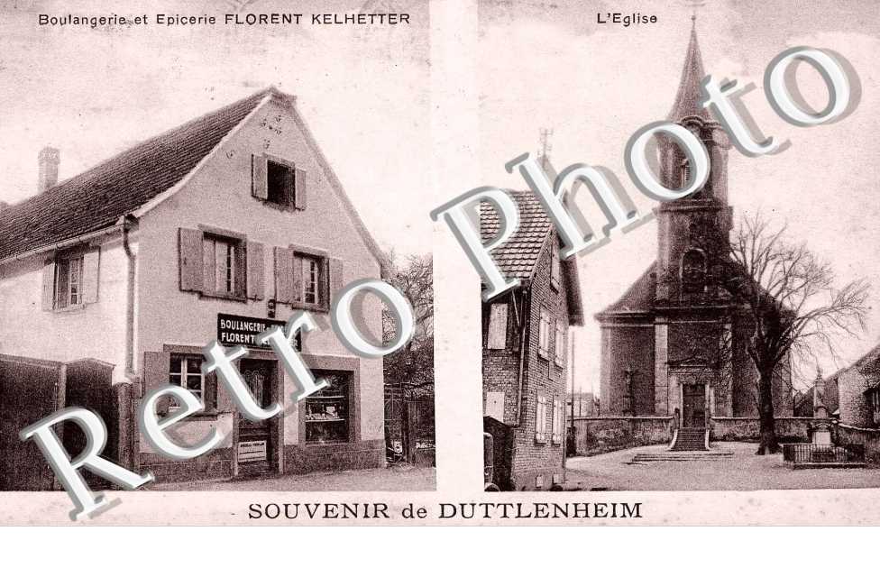 epicerie et boulangerie Fl. Kelhetter, l&#039;eglise