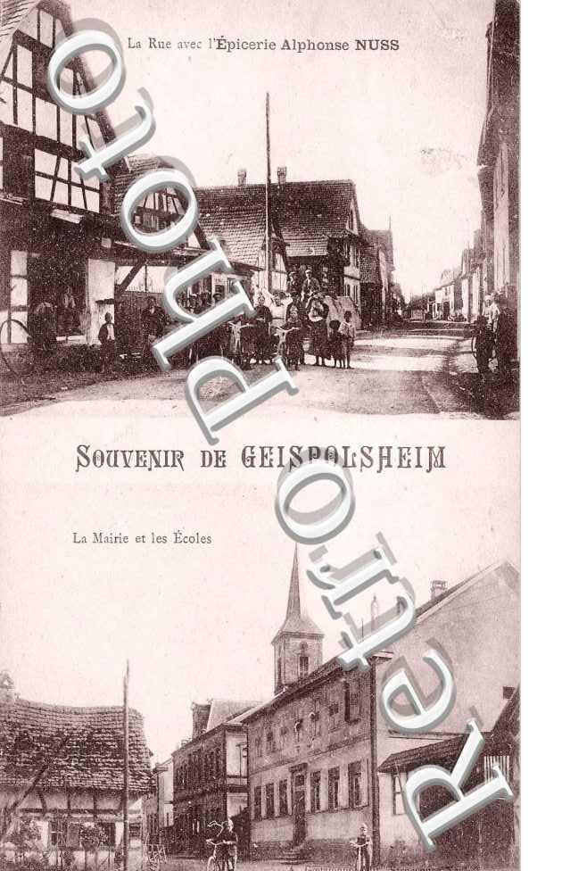 epicerie Alphonse Nuss, la mairie et les ecoles