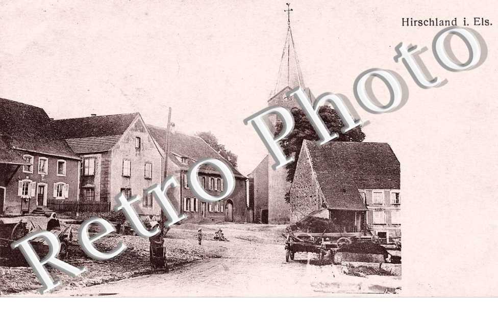 Vue de quelques maisons et de l&#039;église