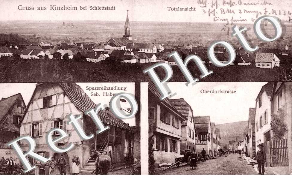 Totalansicht, Oberdorfstrasse, Spezereihandlung Seb. Haberer