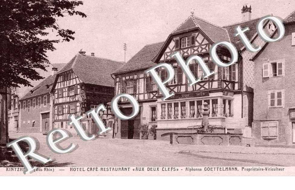 hotel-cafe-restaurant "Aux deux clefs", Alphonse Goettelmann, proprietaire-viticulteur