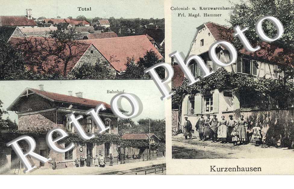 Total, Bahnhof Colonial u. Kurzwarenhandlung Frl. Magd. Hammer