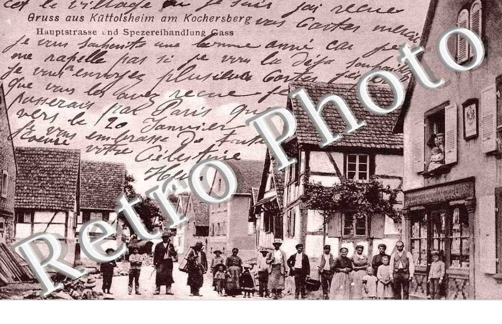 Vue d&#039;une rue et des habitants