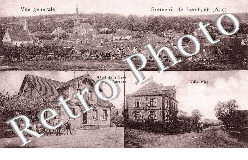 Vue generale, Hotel de la Gare, Villa Mugel