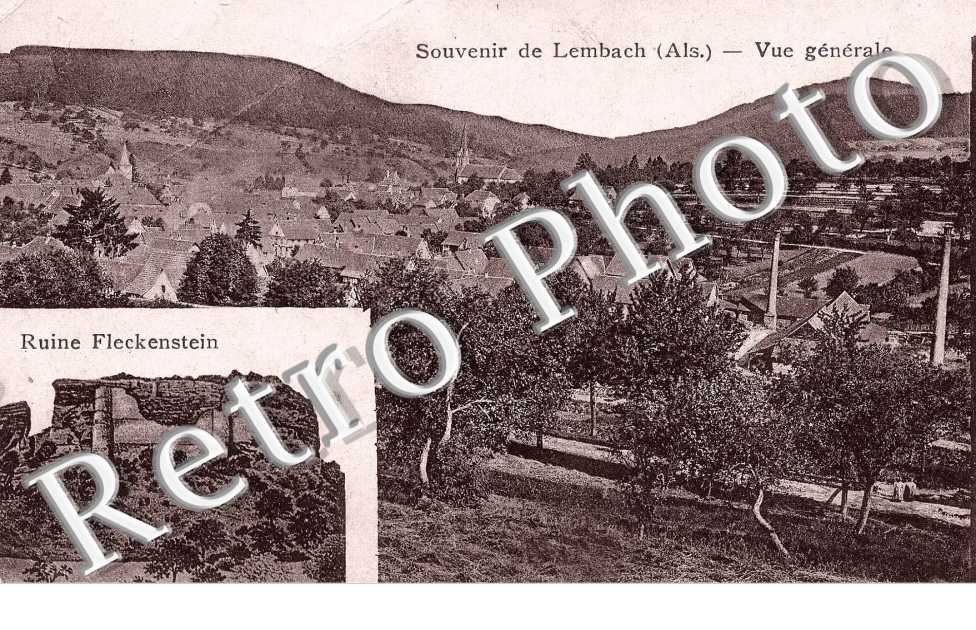 Vue générale et ruine Fleckenstein